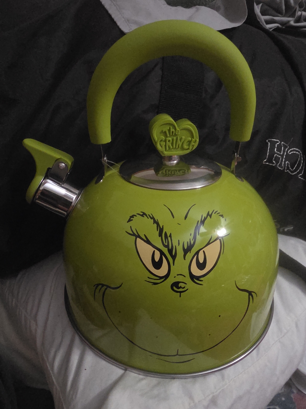 new Green the grinch Tea Kettle teapot